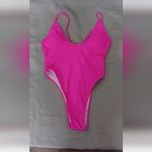 Vibrant Pink Womens One Piece Swimsuit